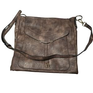 Chillx Large Crossbody Brown Bag 15x13.54 Womens
